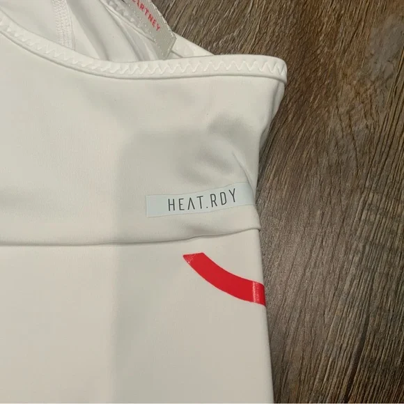 Adidas Stella McCartney Women's White Running Crop Top GU9459 Sz M - Picture 8 of 9